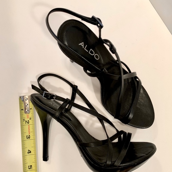 Like-new Strappy Black Heels - Picture 3 of 3